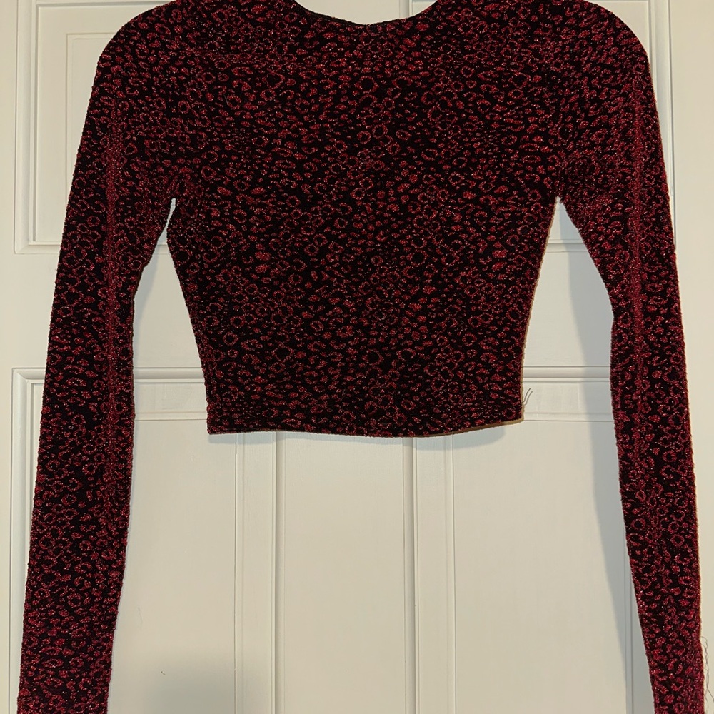 Windsor Red and Black Patterned Blouse